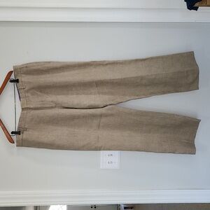 Tan Banana Republic 100% Linen Chino Pants sz 38x32 casual lightweight khakis